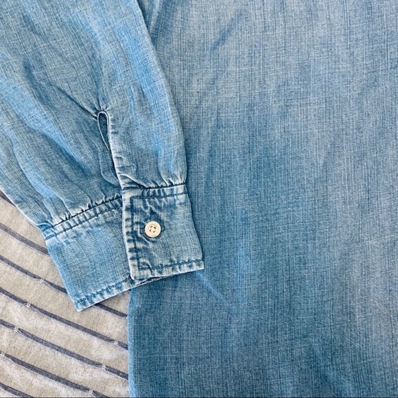 Anthroplogie Cloth & Stone blouse denim New - Picture 3 of 5